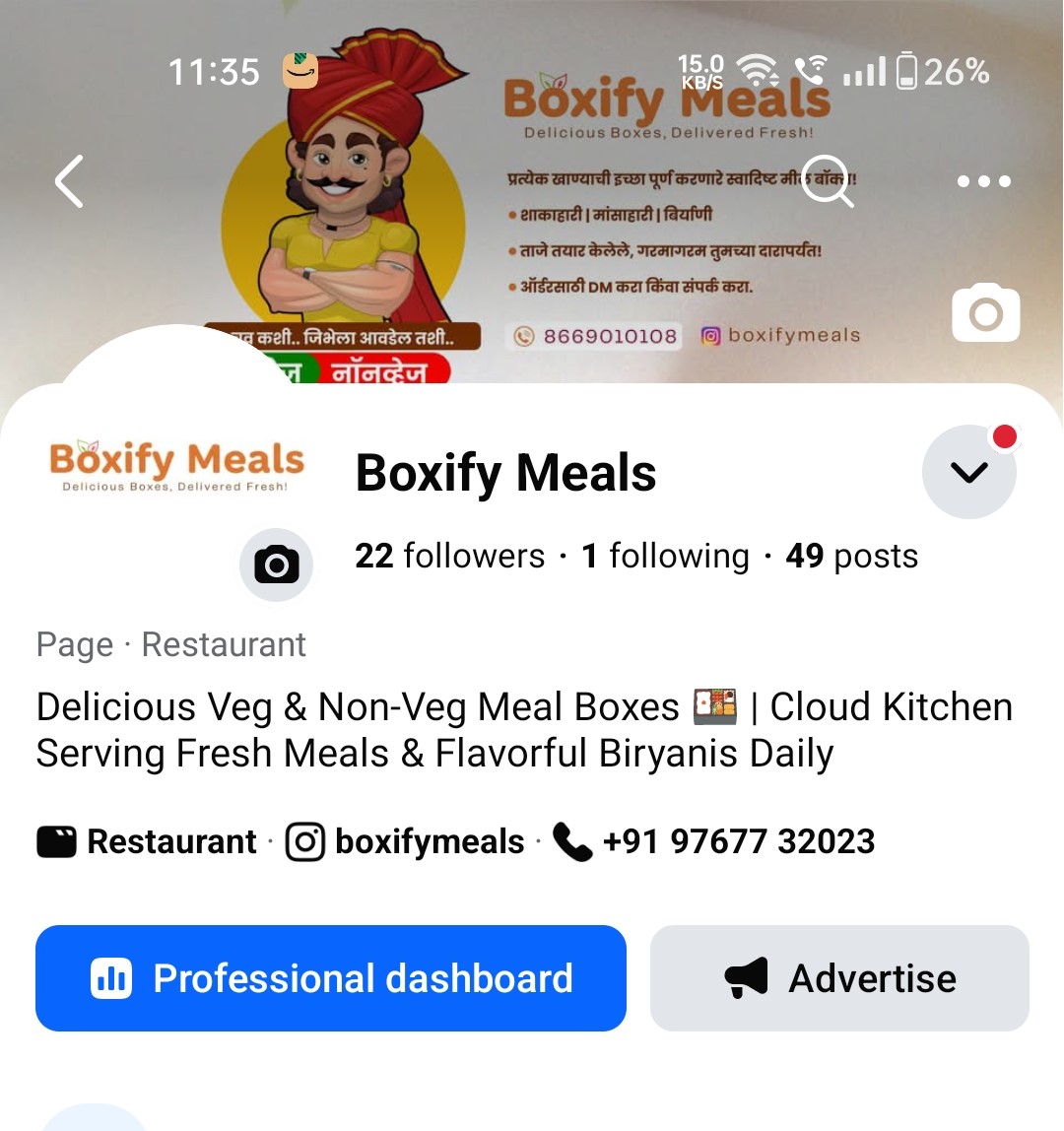 BoxiFymeals FB Profile