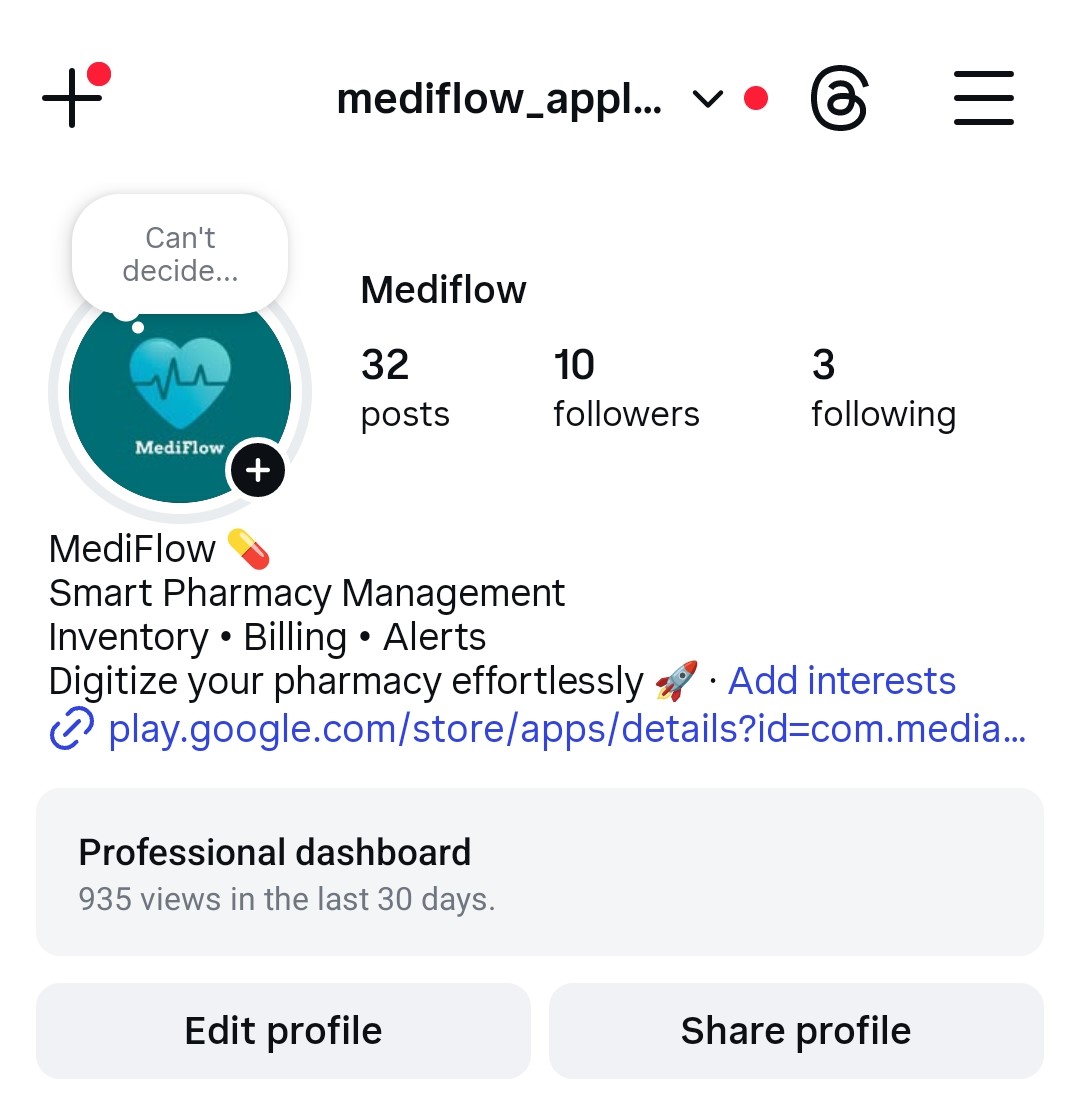 Mediflow Insta Profile